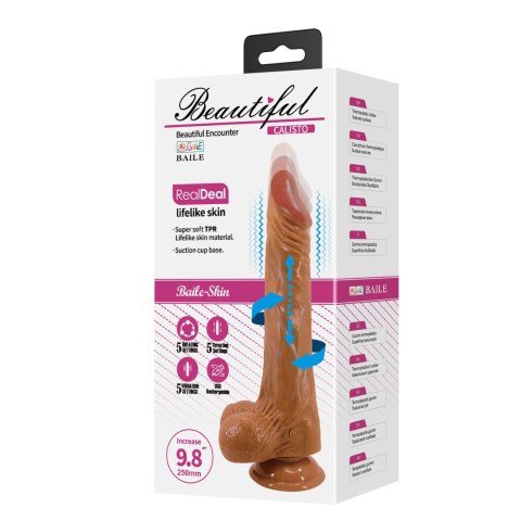 PRETTY LOVE - Calisto, TPR, 5 vibration functions 5 rotation functions 5 thrusting settings