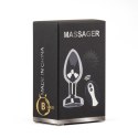 Metal Butt Plug L Vibrator USB - Remote Control