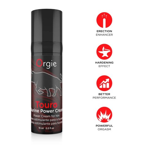 Silna Erekcja -TOURO - ERECTION CREAM - WITH TAURINA - 15 ML