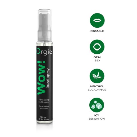 Wibrujący spray do seksu oralnego o smaku mięty -WOW! BLOWJOB SPRAY - 10 ML