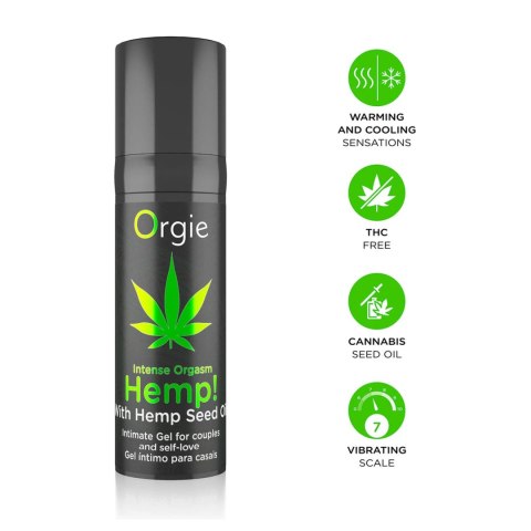 Żel Stymulujący, potęgujący orgazm u kobiet - HEMP! - INTENSE ORGASM - 15 ML