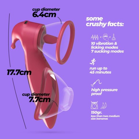 CRUSHIOUS SACI CLITORAL AND NIPPLE STIMULATOR WITH SUCTION