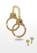 Diamond Wrist Cuffs Gold Gold