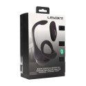 Remote Control Vibrating Silicone Tri O Cockring with Prostate Stimulator - Black