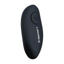Remote Control Vibrating Silicone Tri O Cockring with Prostate Stimulator - Black
