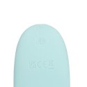 Three-In-One Liquid Silicone Vibrator - Breezy Blue