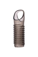 ToyFa XLover, Penis sleeve, for enlargement, TPE, transparent black, 11 cm