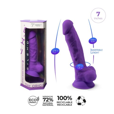 Dildo-Model 1 (7") Purple