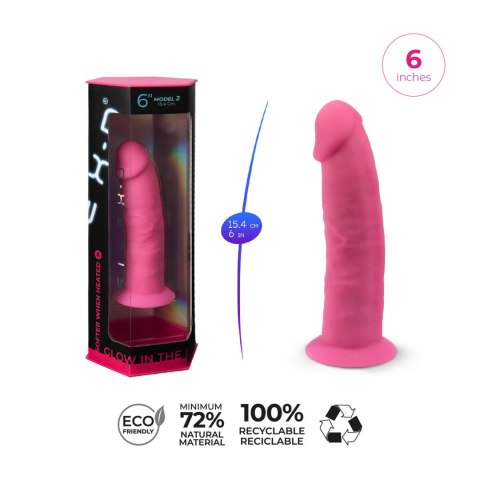 Model 2 6" Pink Box Glow in the Dark