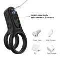 Silikonwy pierścień wibrujący, zwiększający doznania-Mechao Black, 9 vibration functions