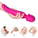 POdgrzewany, silikonowy, dwustronny wibrator.Mission pink