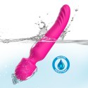 POdgrzewany, silikonowy, dwustronny wibrator.Mission pink
