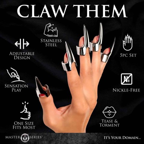 Master Series - Five-Piece Sensation Claw Rings