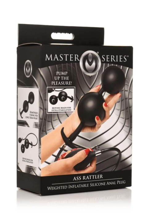 Master Series - Weighted Inflatable Silicone Anal Plug