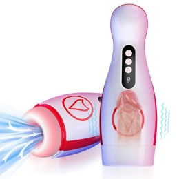 Masturbator posiada 7 potężnych funkcji ssania i wibracji - Vibrating Masturbation Cup , 7 Suction Power, 7 Vibration Setting