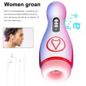 Masturbator posiada 7 potężnych funkcji ssania i wibracji - Vibrating Masturbation Cup , 7 Suction Power, 7 Vibration Setting