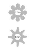 Power Stretchy Rings 2pcs Transparent