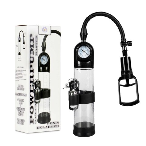 Pompka-Powerpump MASTER Vibrating - Black&Clear