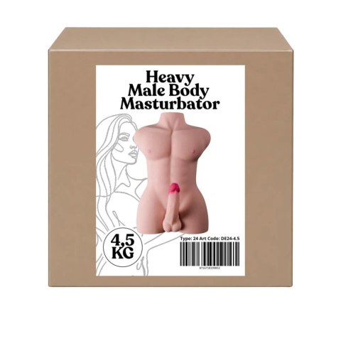 XXL Body Masturbator - 4.5 kg Realistic Male Masturbator - Luxury Full Size Adult Toy