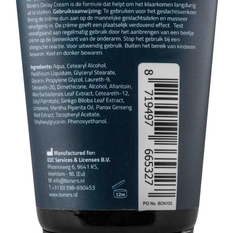 Boners - Delay Cream 100 ml