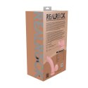Dual Density Rechargeable Liquid Silicone Vibrator - Curved with Weighted Balls - 8" / 20 cm - Flesh