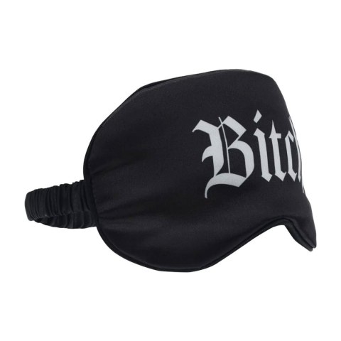 Bitch - Printed Satin Mask - Black