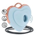 Luvie - Heart-shaped AirTap Vibrator - Blue