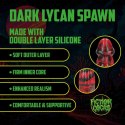 Dark Lycan Spawn - Silicone Dildo - Red/Black