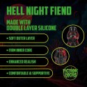 Hell Night Fiend - Silicone Dildo - Red/Black