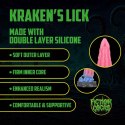 Kraken's Lick - Silicone Dildo - Blue/Red