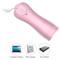 Rewelacyjny Masturbator-Vibrating and Flashing Masturbation Cup USB 7+7 Function / Talk Mode (Pink)
