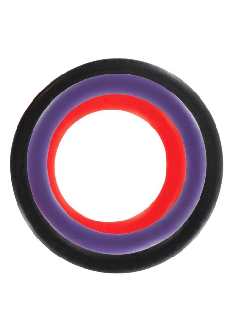 Pierścień-TRIPLE RINGS MULTICOLOR 3PCS