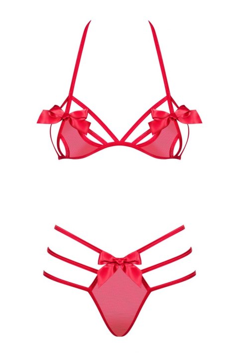 Bielizna-Giftella komplet 2-częściowy czerwony S/M