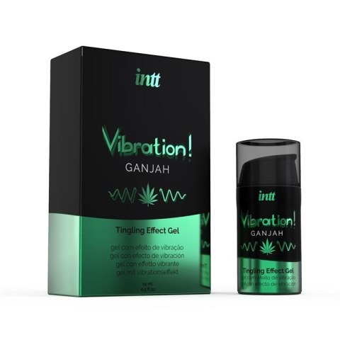 Wibrator w płynie, Żel wibrujący o smaku konopii -VIBRATION GANJAH 15 ml