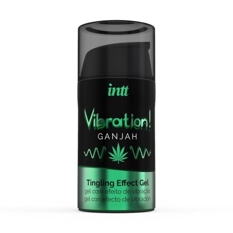 Wibrator w płynie, Żel wibrujący o smaku konopii -VIBRATION GANJAH 15 ml