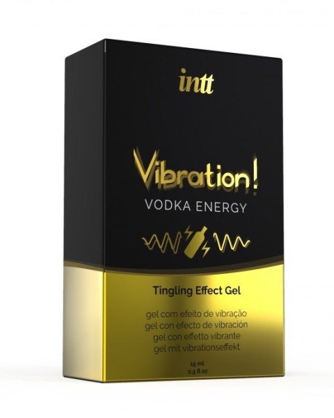 Żel wibrujący, stymulujący o smaku wódki z energetykiem -VIBRATION VODKA 15 ml