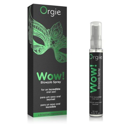 Wibrujący spray do seksu oralnego o smaku mięty -WOW! BLOWJOB SPRAY - 10 ML