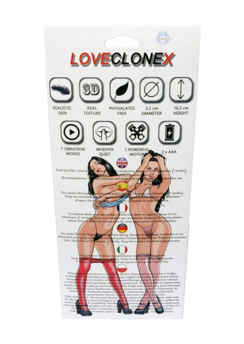 Proteza-ATENA Strap On-LOVECLONEX 6,5""""-vibration