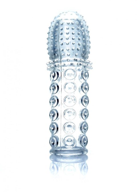 Silikonowa nakładka z wypustkami, bardzo elastyczna-Penis Sleeve