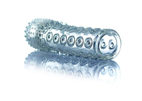 Silikonowa nakładka z wypustkami, bardzo elastyczna-Penis Sleeve