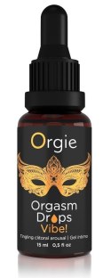 Wibrujące Krople na Łechtaczkę, Wzmacnia Orgazm- ORGIE Orgasm Drops Vibe Peach Flavor 15 ml