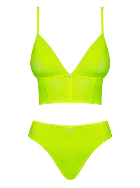 Neonia top i figi żółty S/M