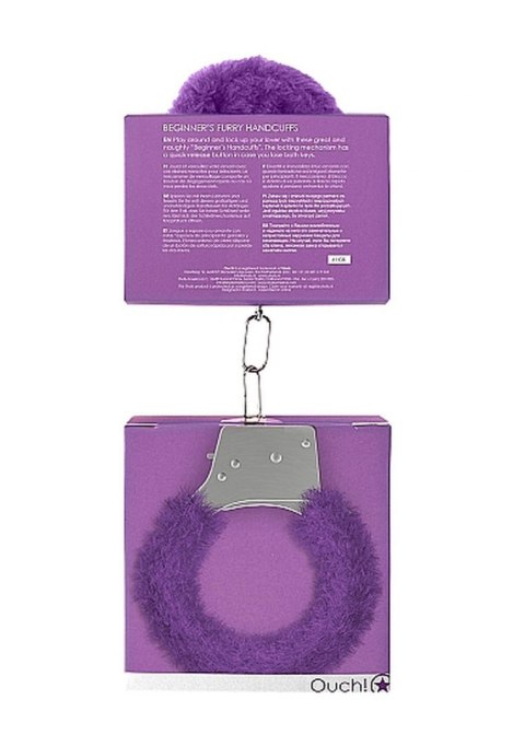 Beginner"s Handcuffs Furry - Purple