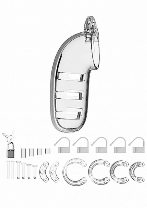 Model 06 - Chastity - 5.5" - Cock Cage - Transparent