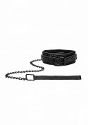 Luxury Collar with Leash - Black