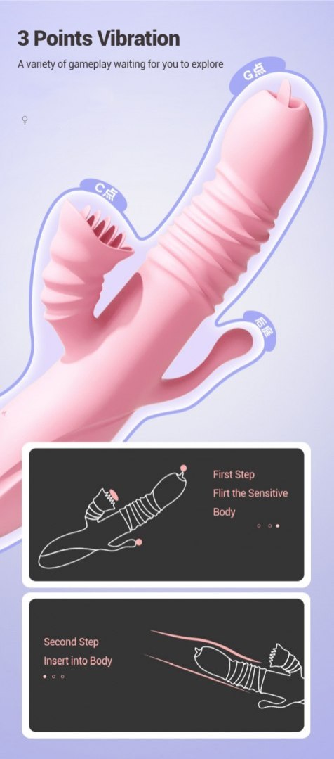 Wibrator-Ada USB -Pink