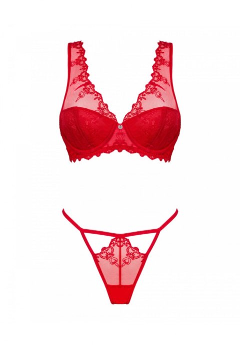 Bielizna-Lonesia komplet 2-częściowy czerwony L/XL