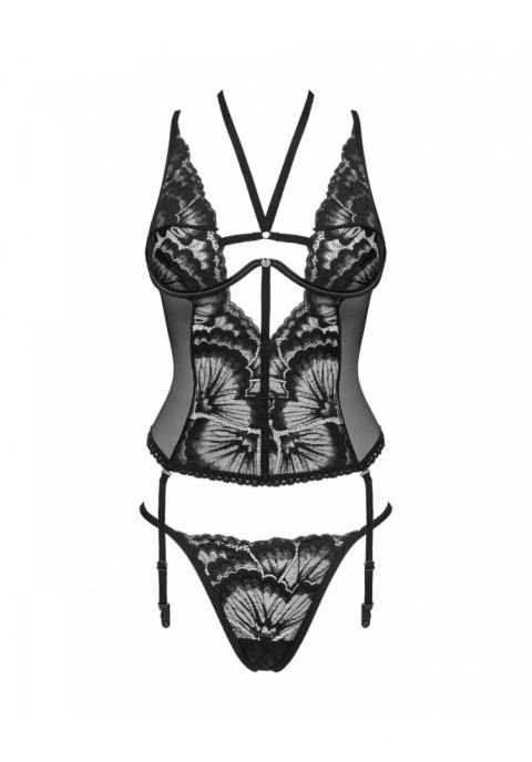 Bielizna-Alessya gorset czarny XS/S