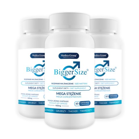 Bigger Size - kapsułki 60 szt Na wzmocnienie penisa.