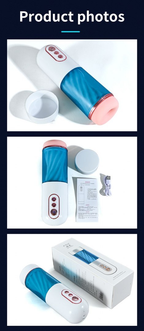 HIT !! Wibrujący masturbator z funkcją ssącą oraz efektami dźwiękowymi-Vibration 7, 7 Sucking modes, Hand